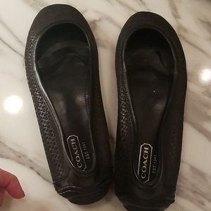 Coach Driving ballet flats black